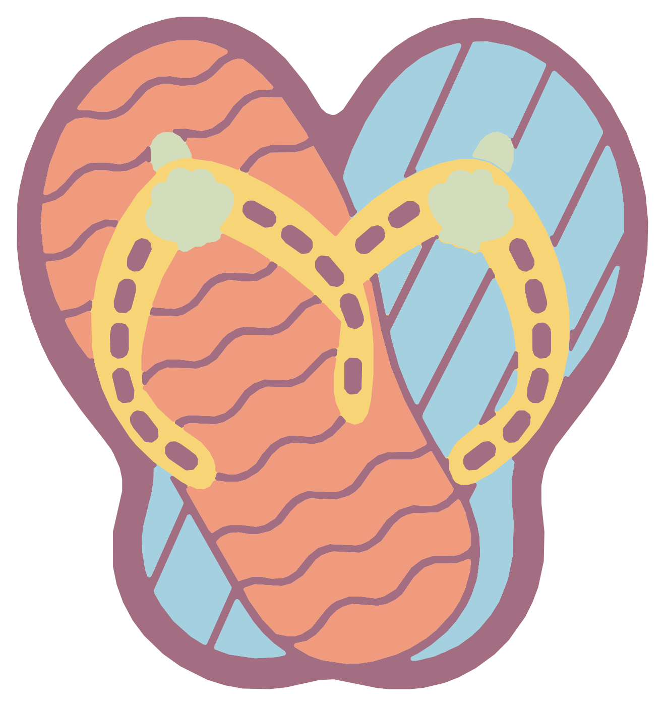 Flip-flops CubbyClick design