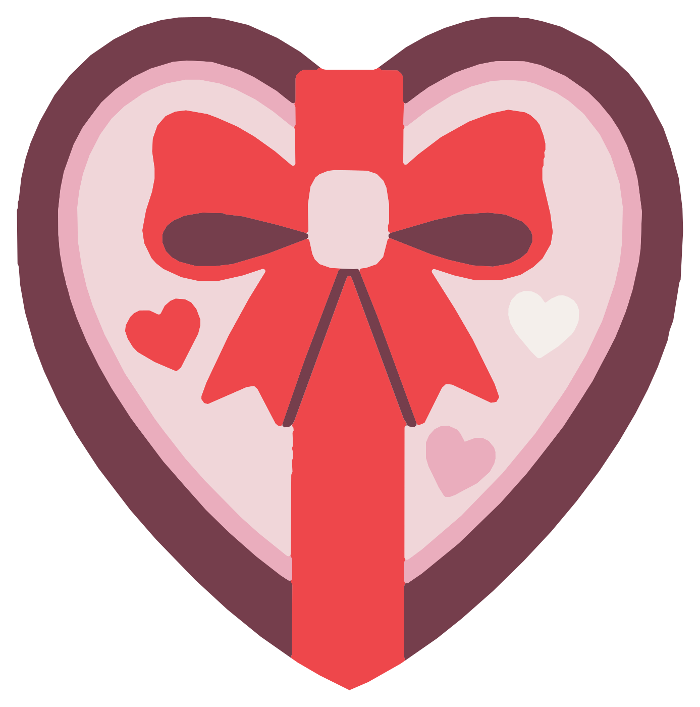 CubbyClick heart gift box model preview